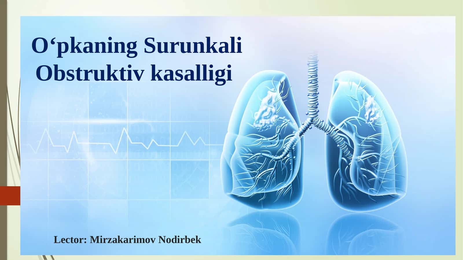 O‘pkaning Surunkali Obstruktiv kasalligi 1