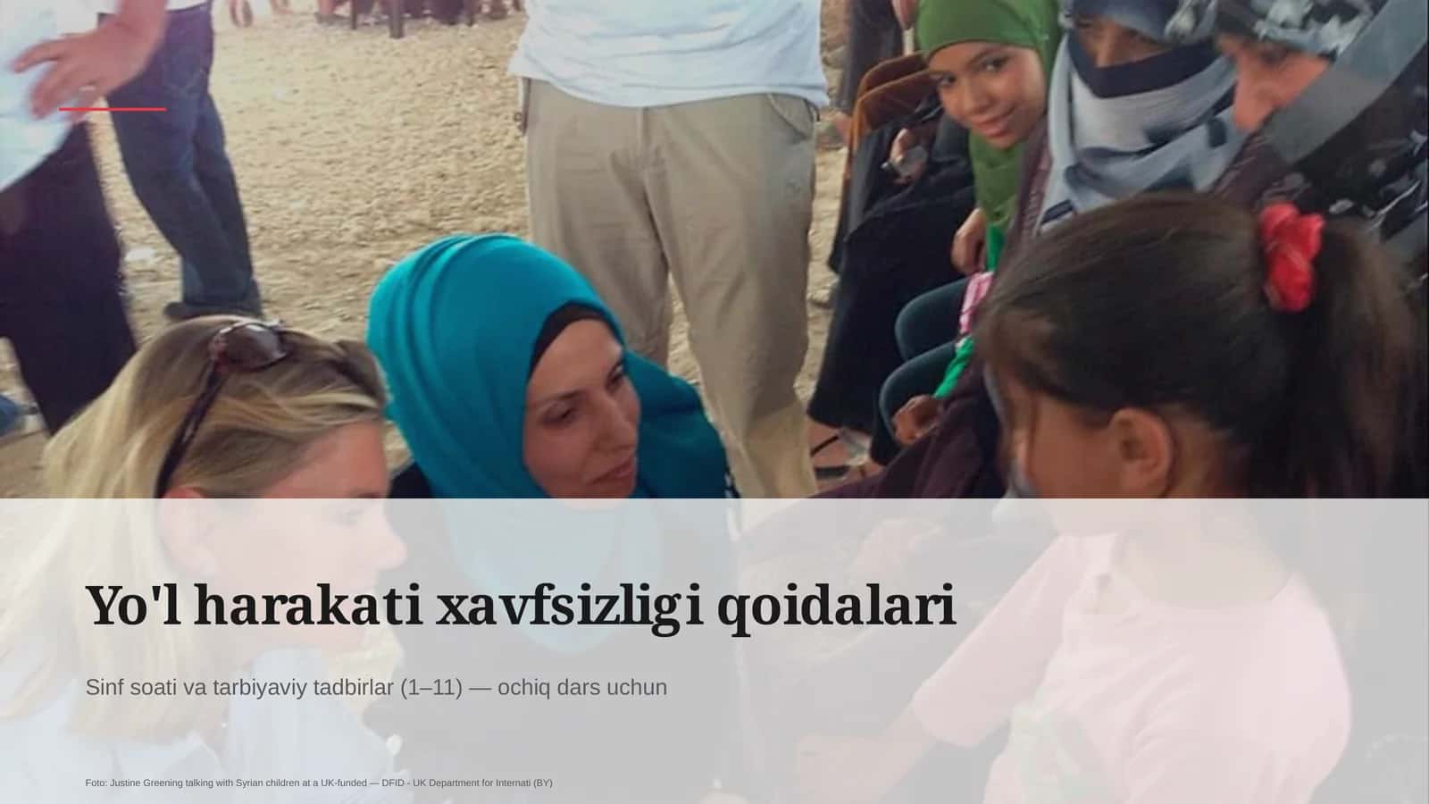 Yo'l harakati xavfsizligi qoidalari 1