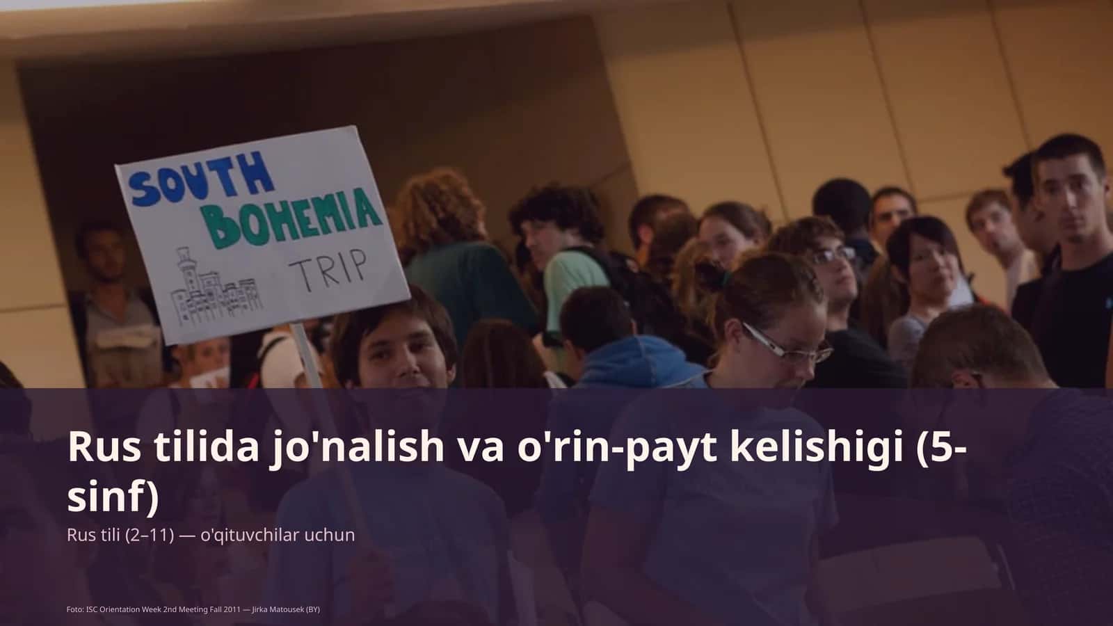 Rus tilida jo'nalish va o'rin-payt kelishigi (5-sinf) 1