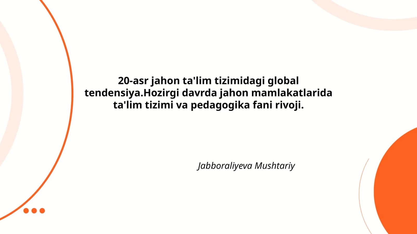 20-asr Jahon Ta'lim Tizimi 1