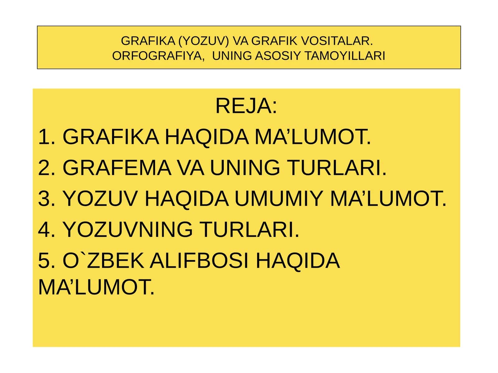 GRAFIKA VA GRAFIK VOSITALAR 1