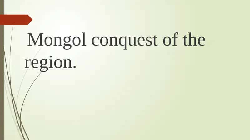 Mongol conquest in Central Asia 1