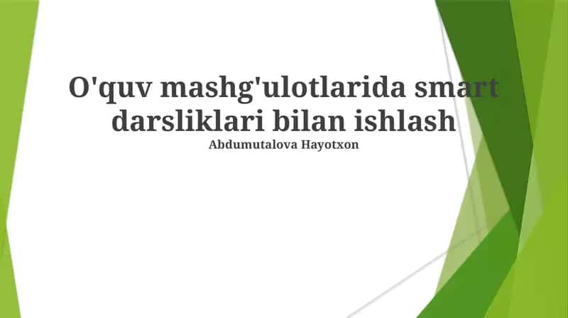 Aqlli Darslik 1