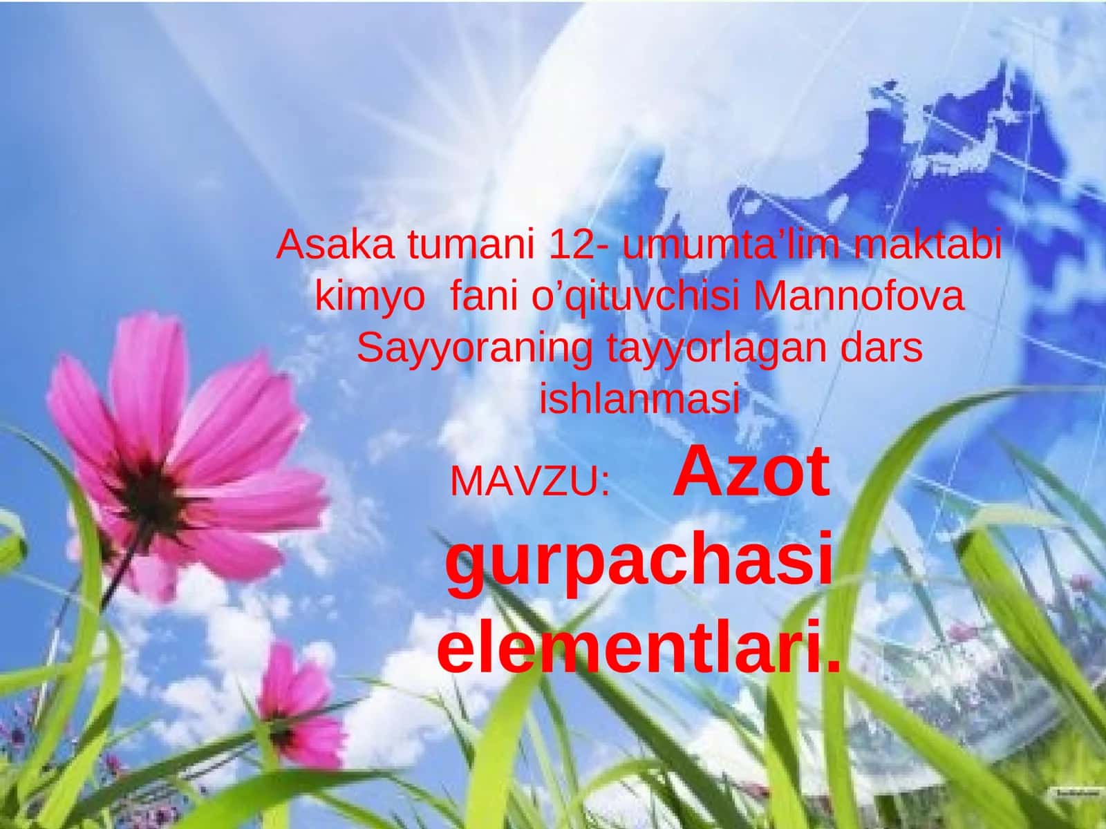Azot gurpachasi elementlari 1