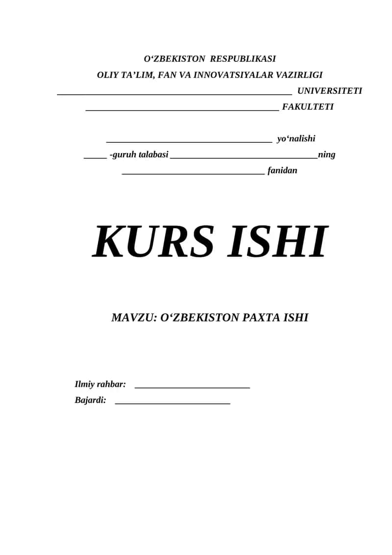 O‘zbekiston paxta ishi 1