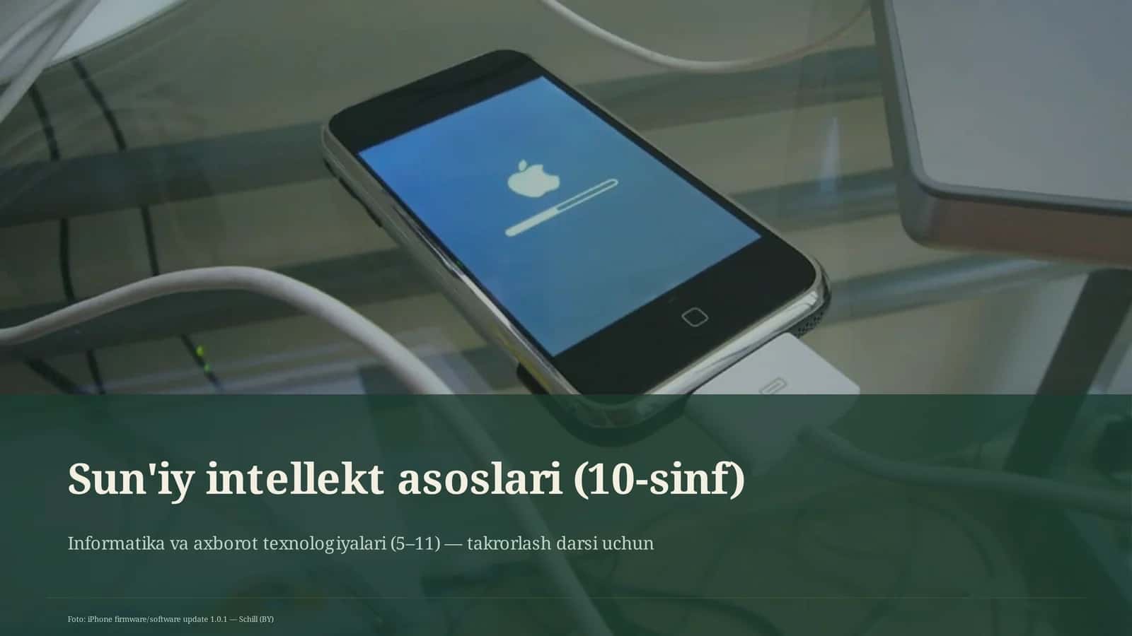 Sun'iy intellekt asoslari (10-sinf) 1