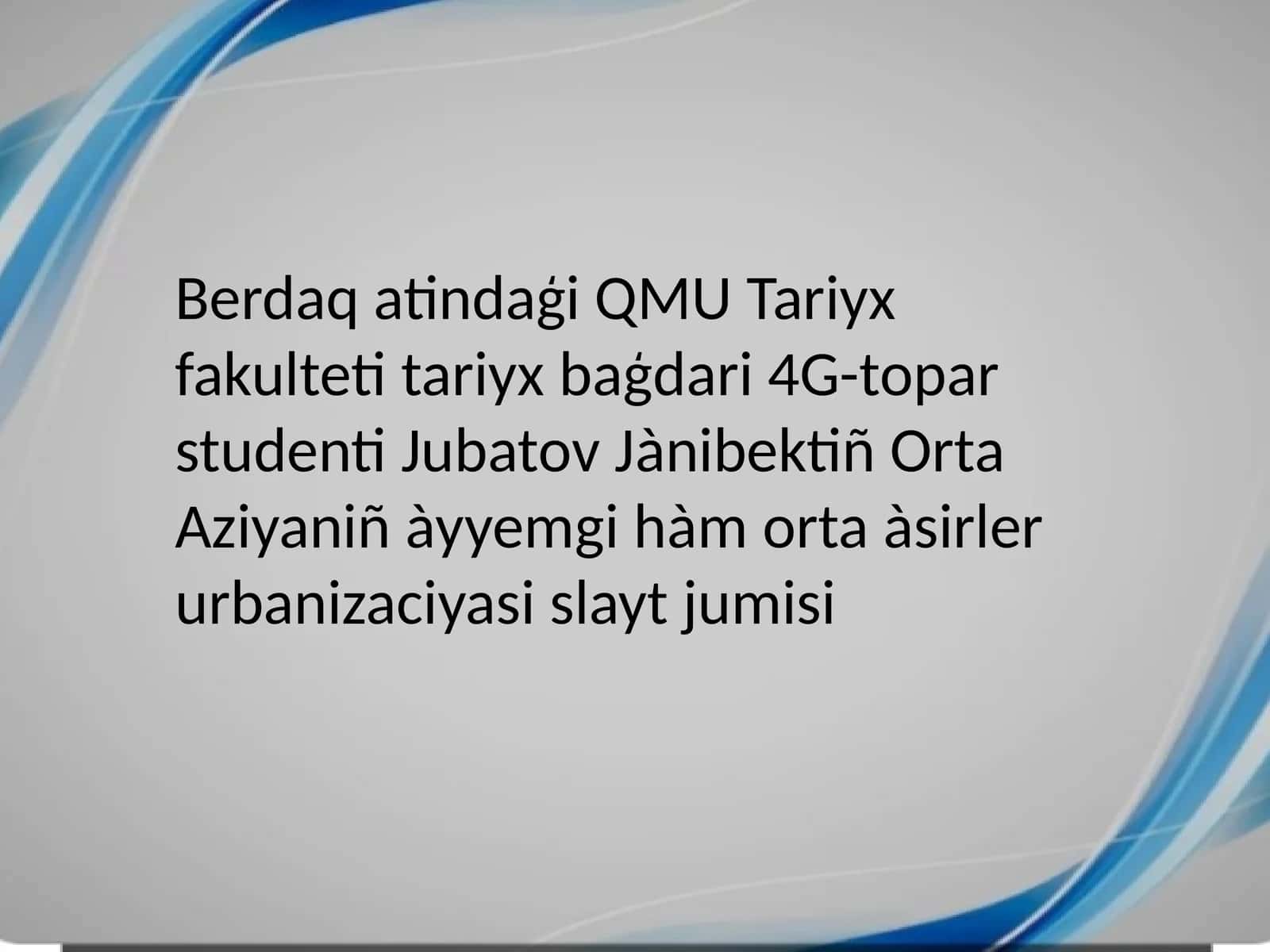 Ortaàsirlerdegi Qubla Qazaqstan 1