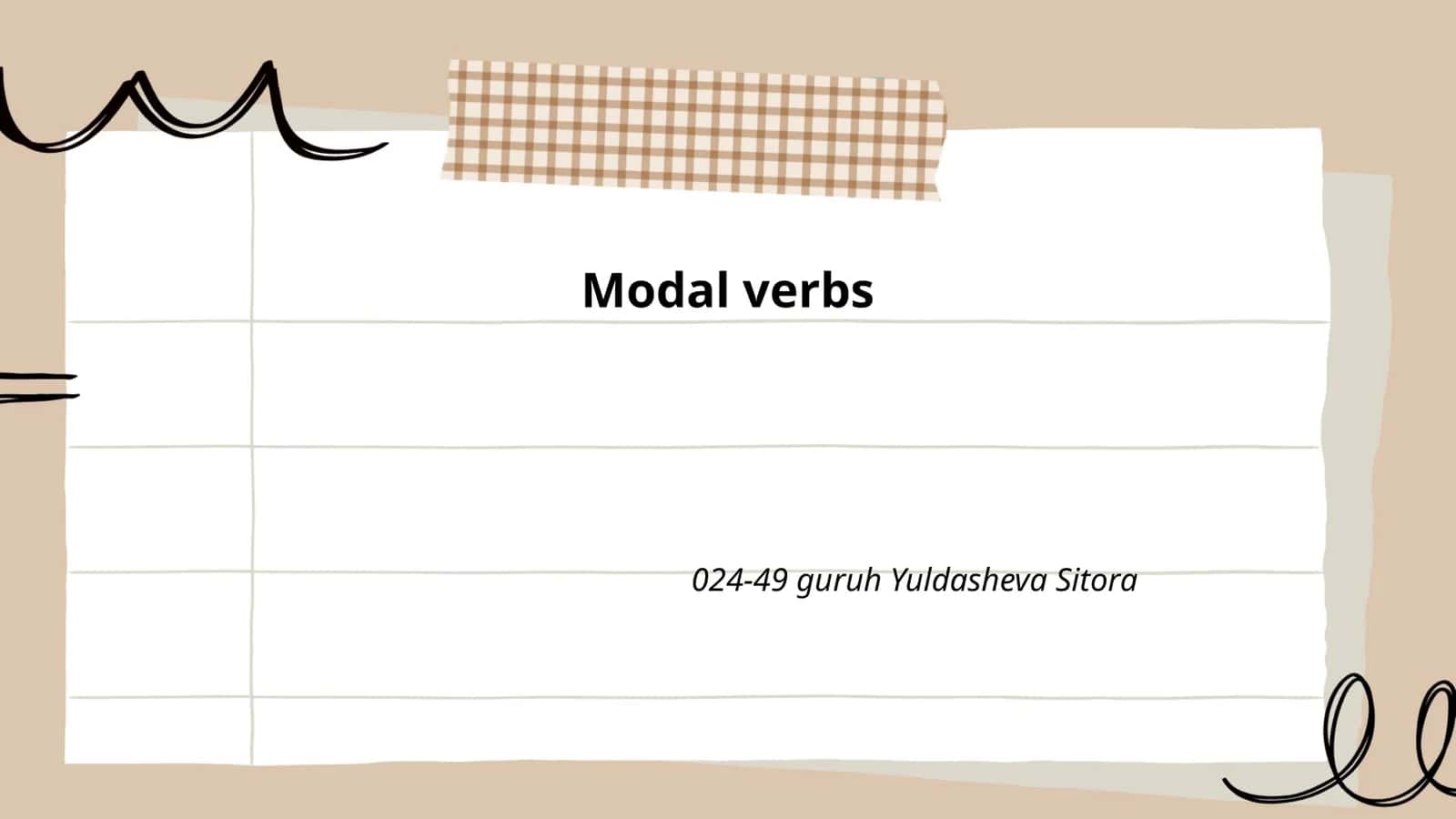 Modal verbs 1