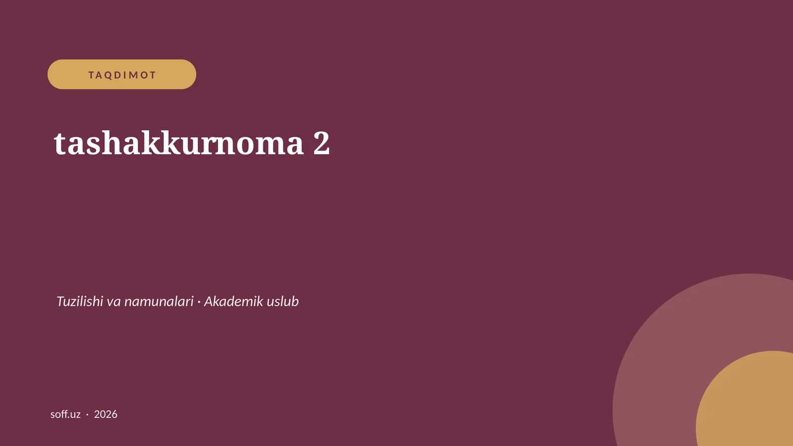 Tashakkurnoma 2 1