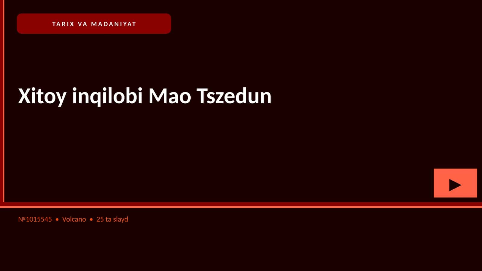 Xitoy inqilobi Mao Tszedun 1