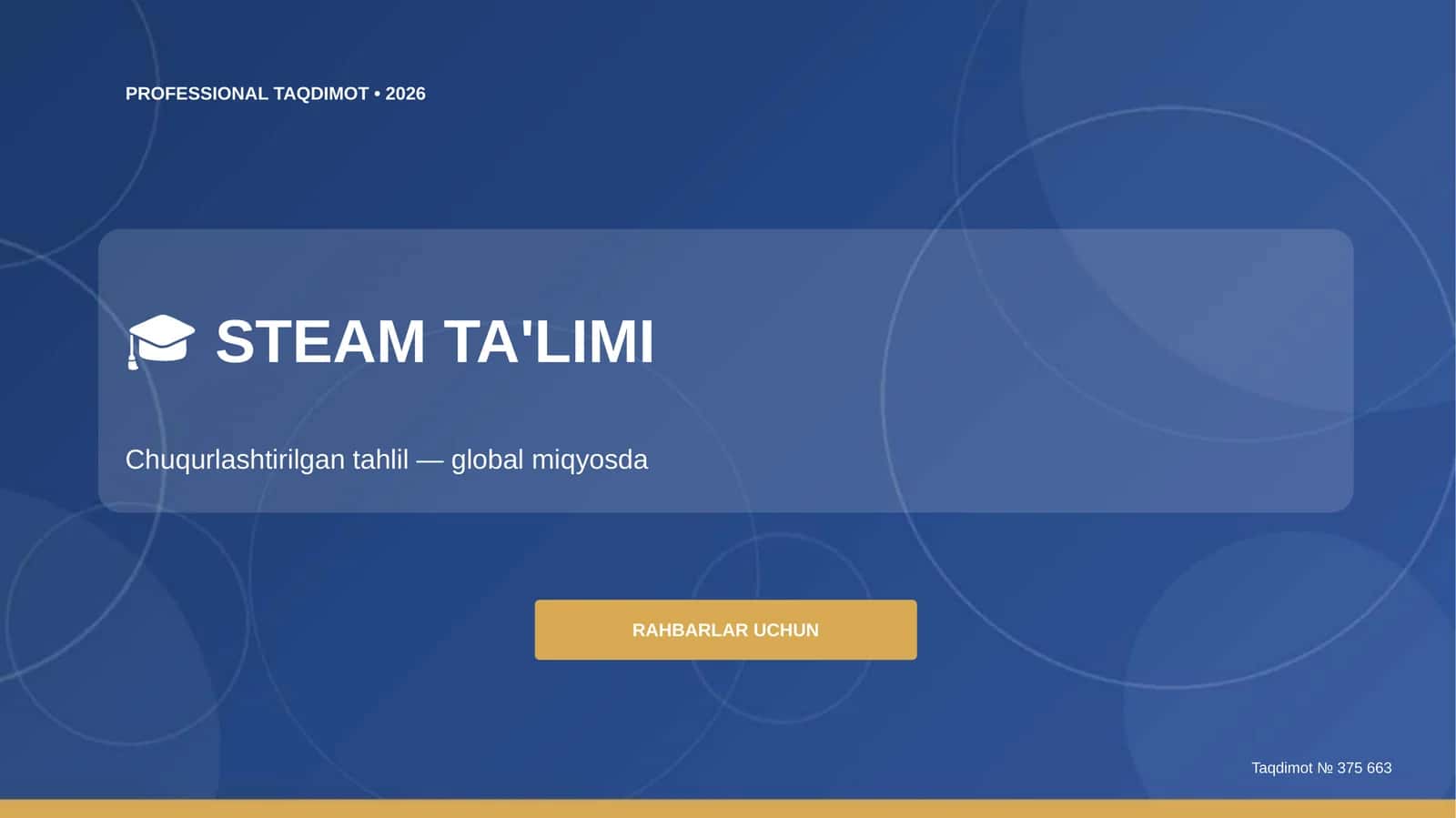 PROFESSIONAL TAQDIMOT • 2026 1