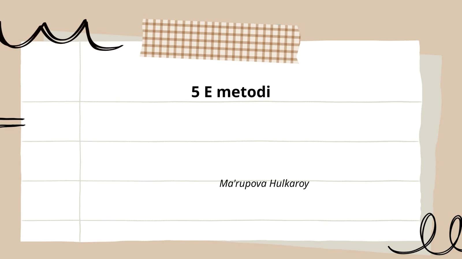 5 E metodi 1