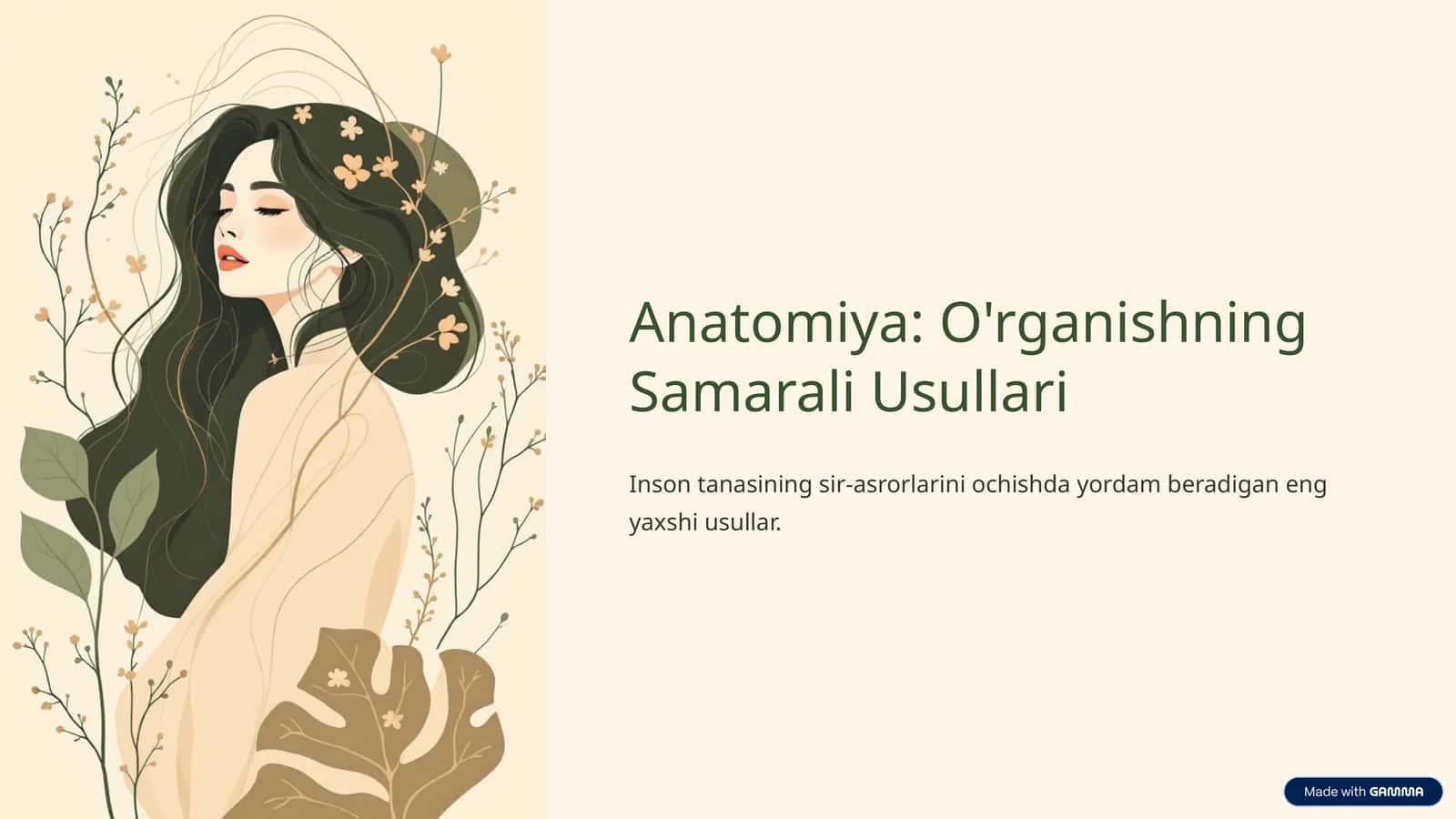 Anatomiya: O'rganishning Samarali Usullari 1