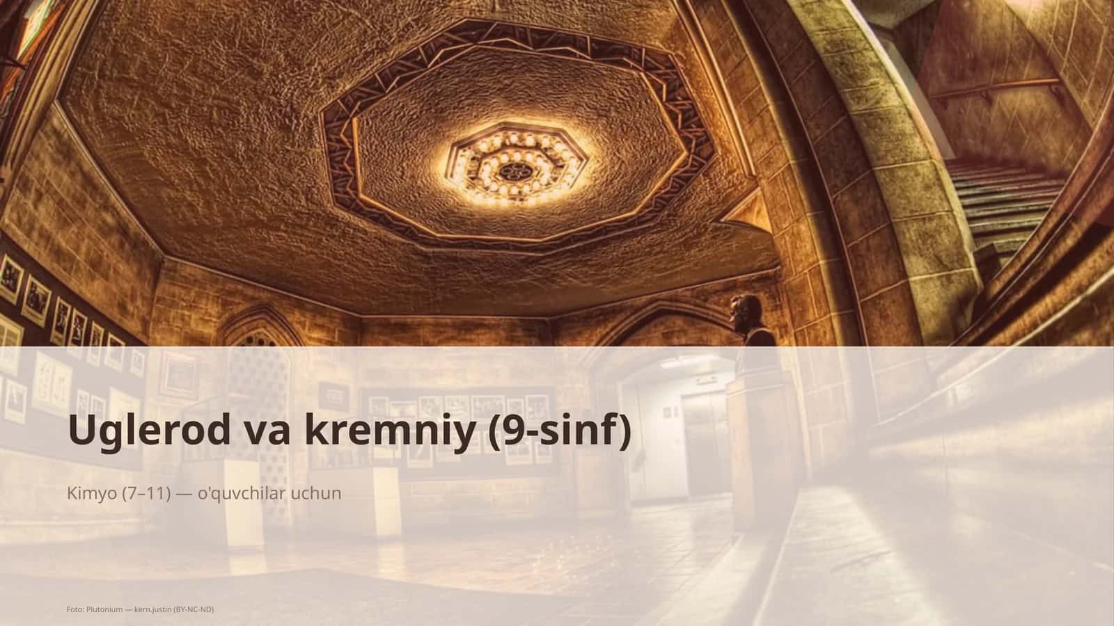 Uglerod va kremniy (9-sinf) 1