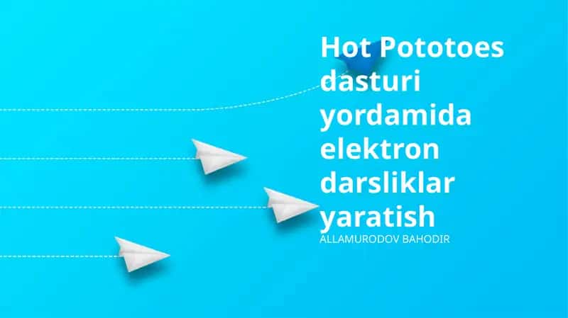 Hot Potatoes dasturi
