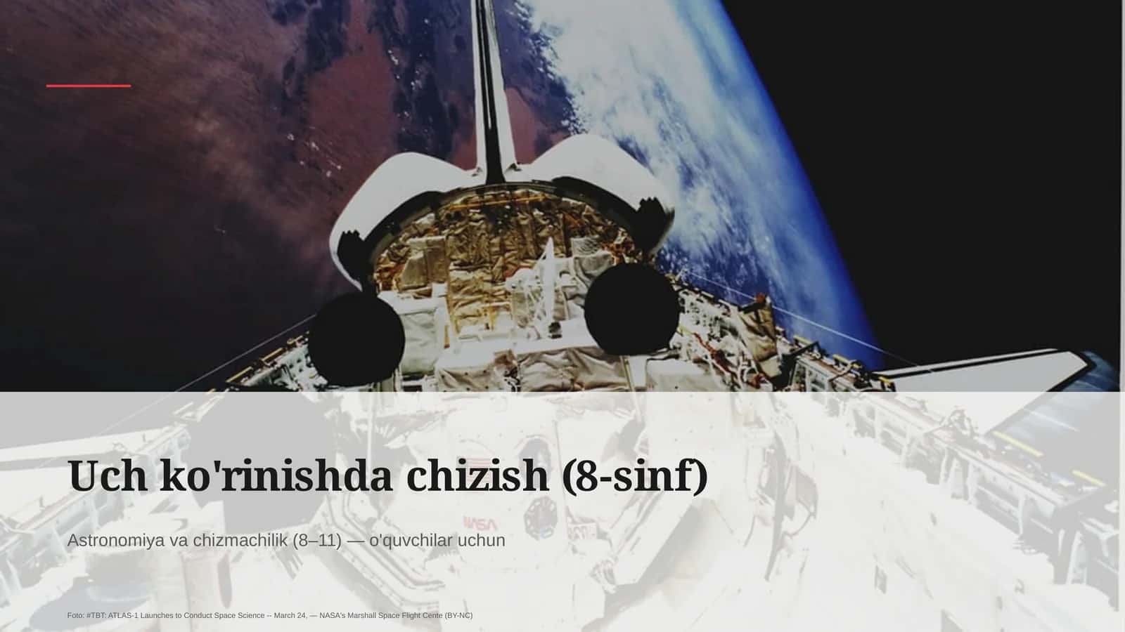Uch ko'rinishda chizish (8-sinf) 1