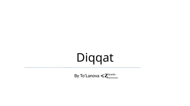Diqqat 1