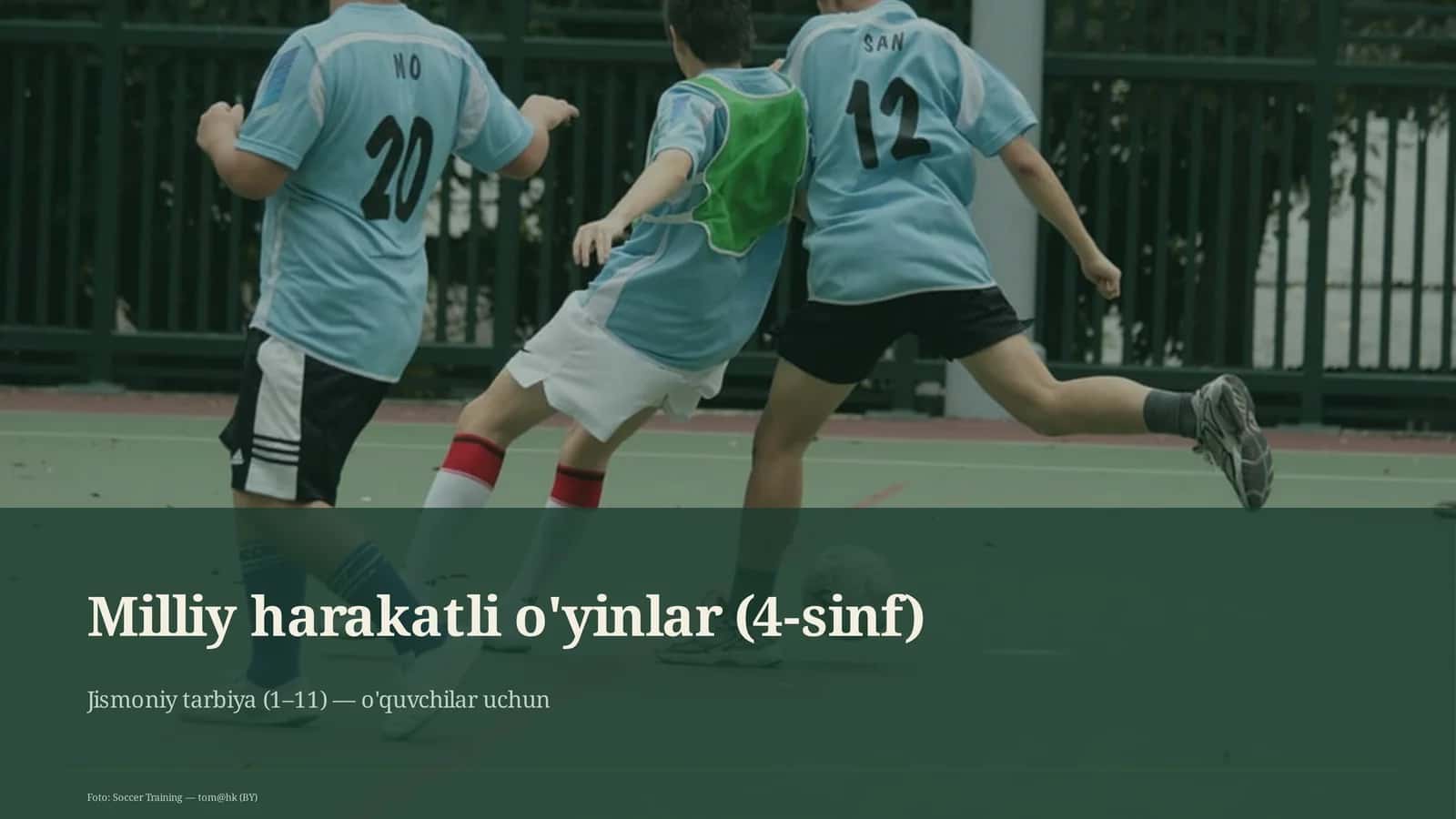 Milliy harakatli o'yinlar (4-sinf) 1