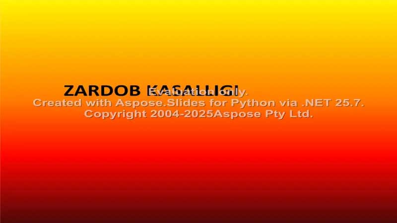 Zardob kasalligi 1