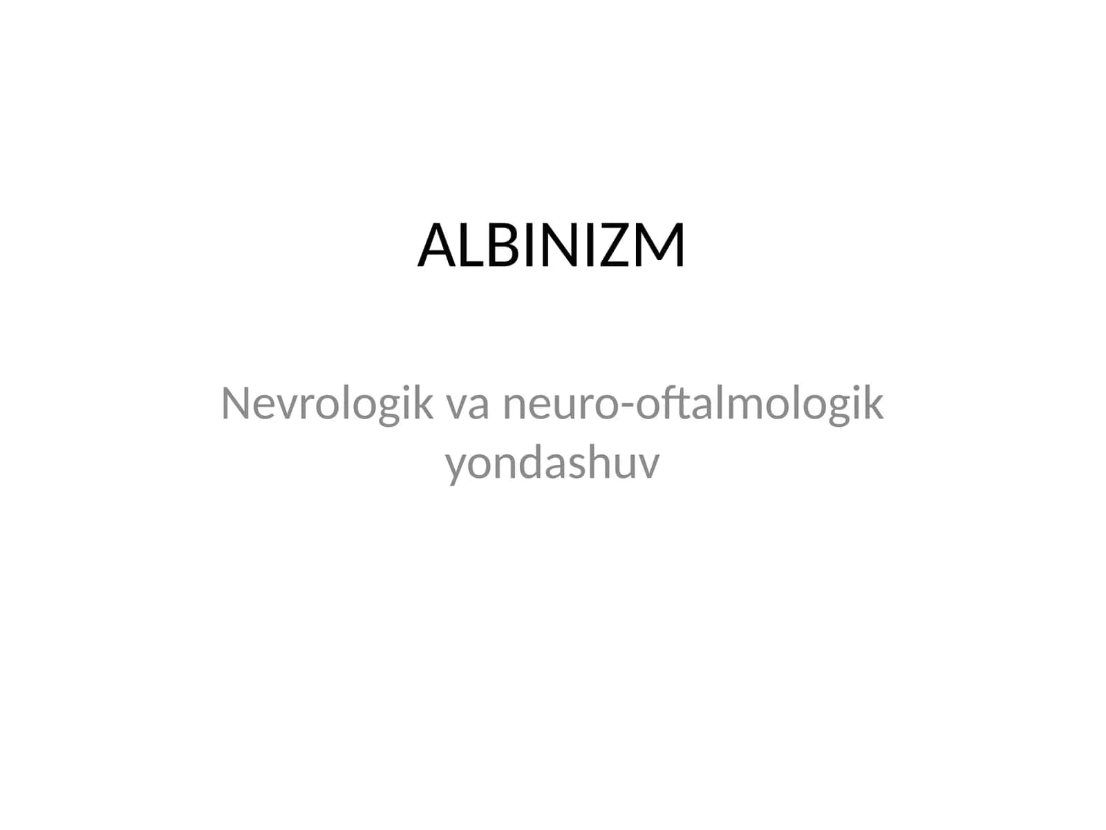 ALBINIZM 1