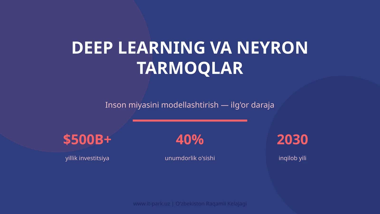 Deep Learning va Neyron Tarmoqlar 1