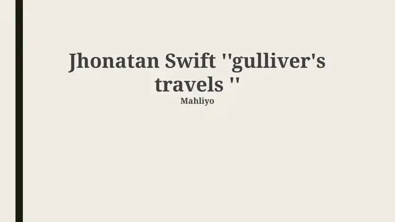 Gulliver's Travels 1