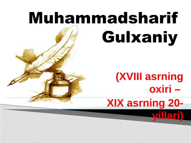 Muhammadsharif Gulxaniy 1