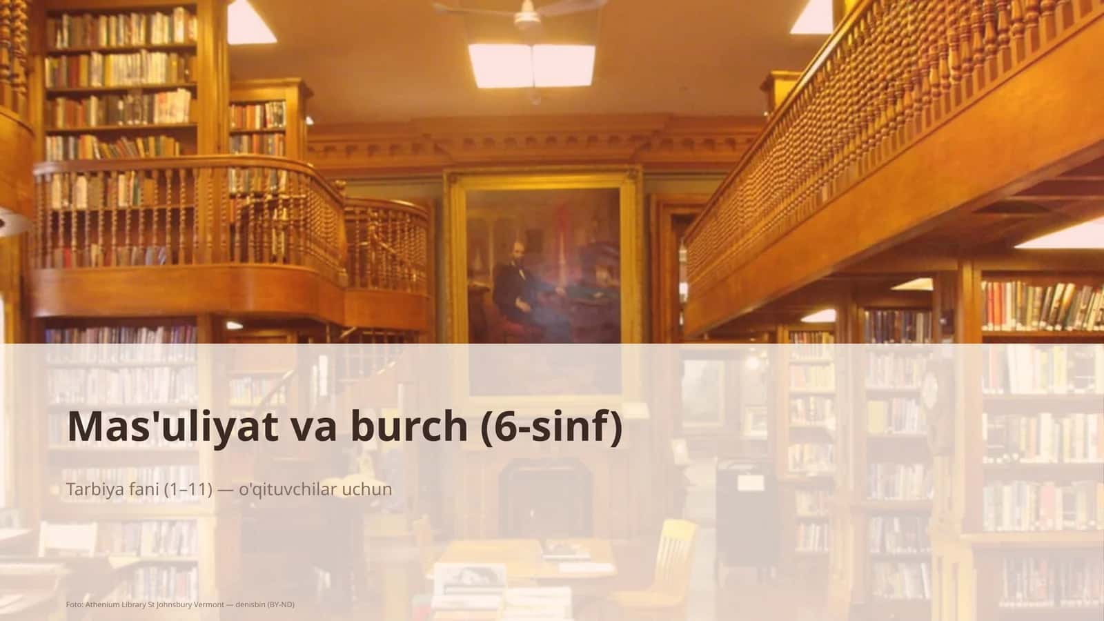 Mas'uliyat va burch (6-sinf) 1
