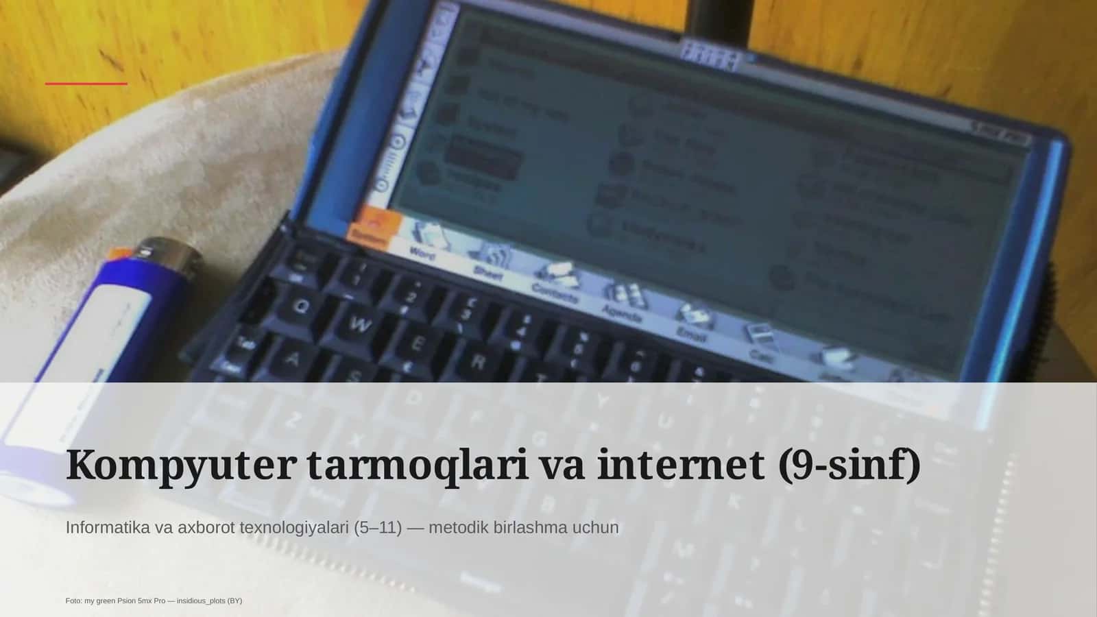 Kompyuter tarmoqlari va internet (9-sinf) 1