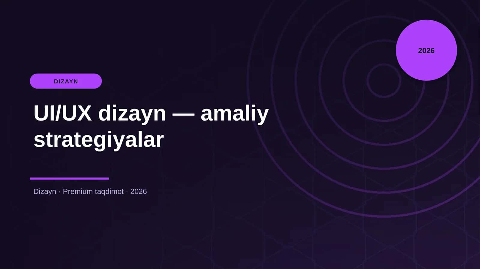 UI/UX dizayn — amaliy strategiyalar 1