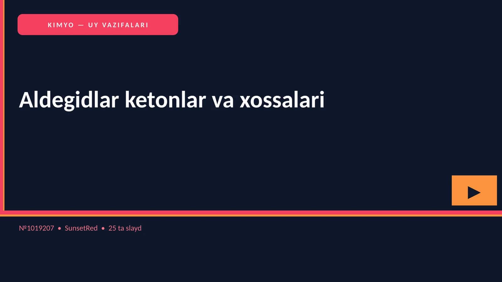 Aldegidlar ketonlar va xossalari 1