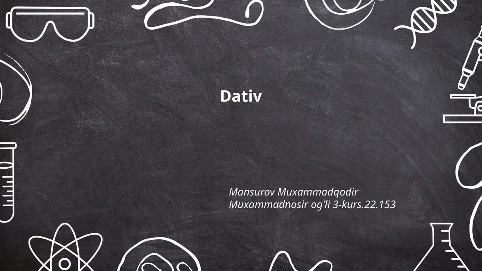 Dativ 1