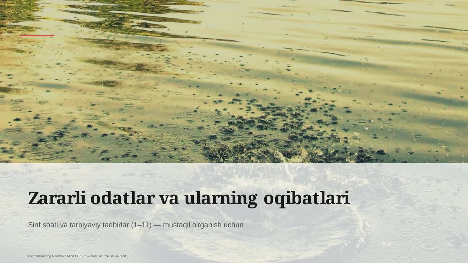 Zararli odatlar va ularning oqibatlari 1