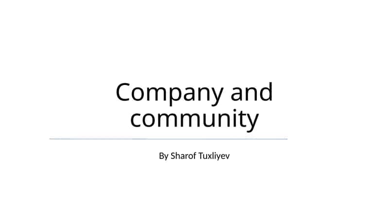 Community Engagement & Impact 1