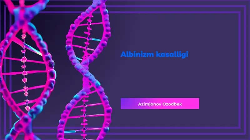 Albinizm kasalligi 1