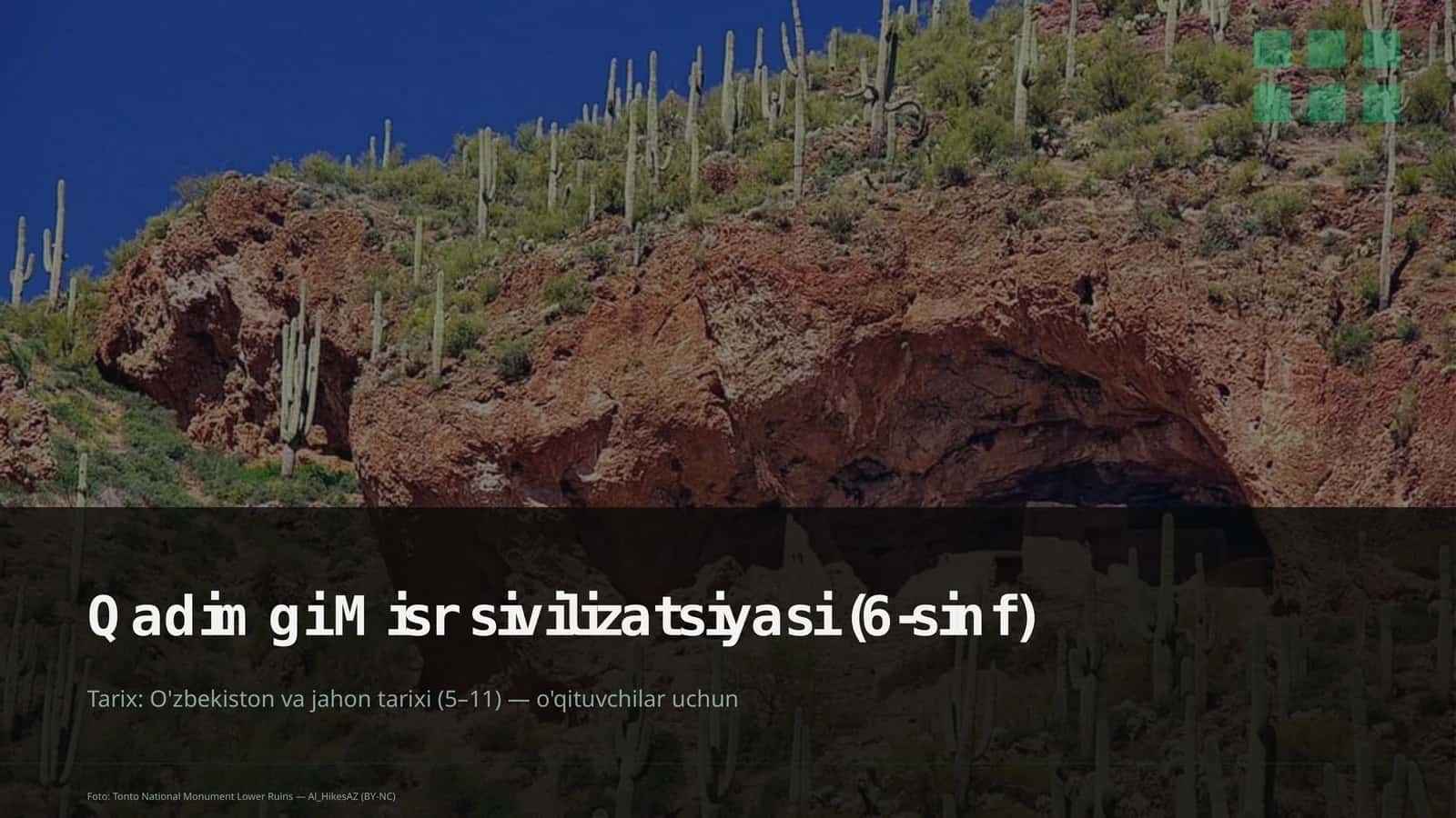Qadimgi Misr sivilizatsiyasi (6-sinf) 1