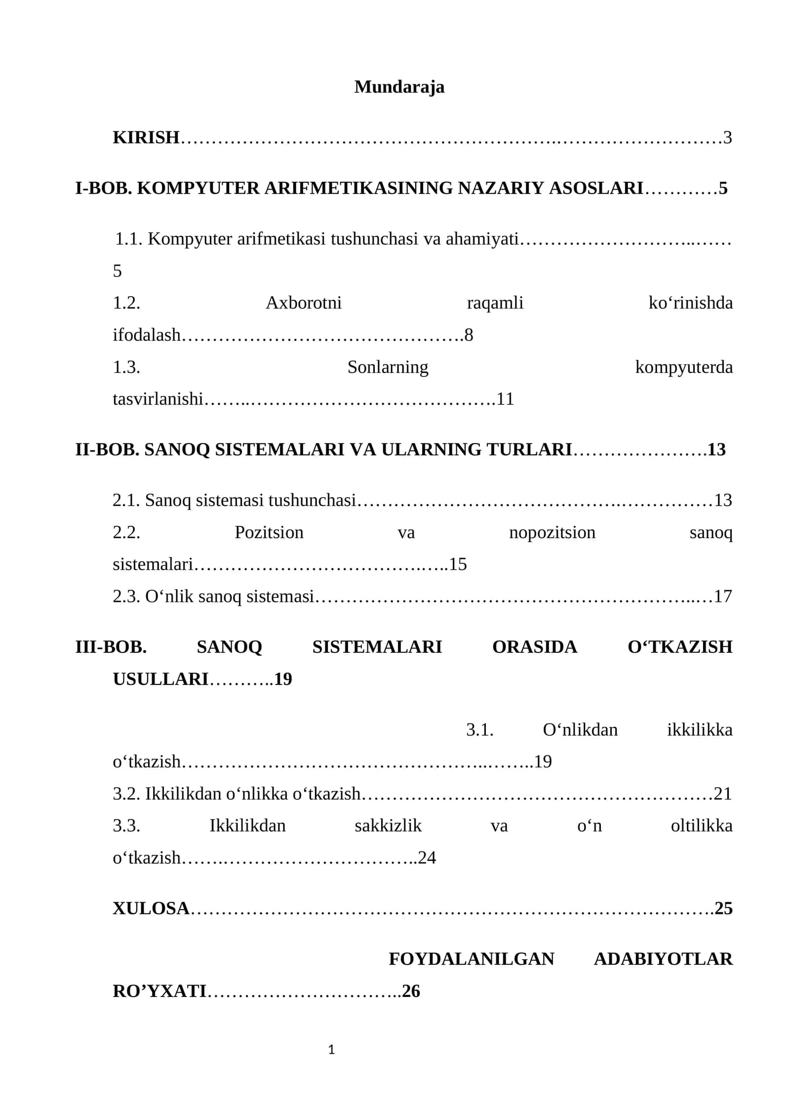 AXBOROT XAVFSIZLIGI 1