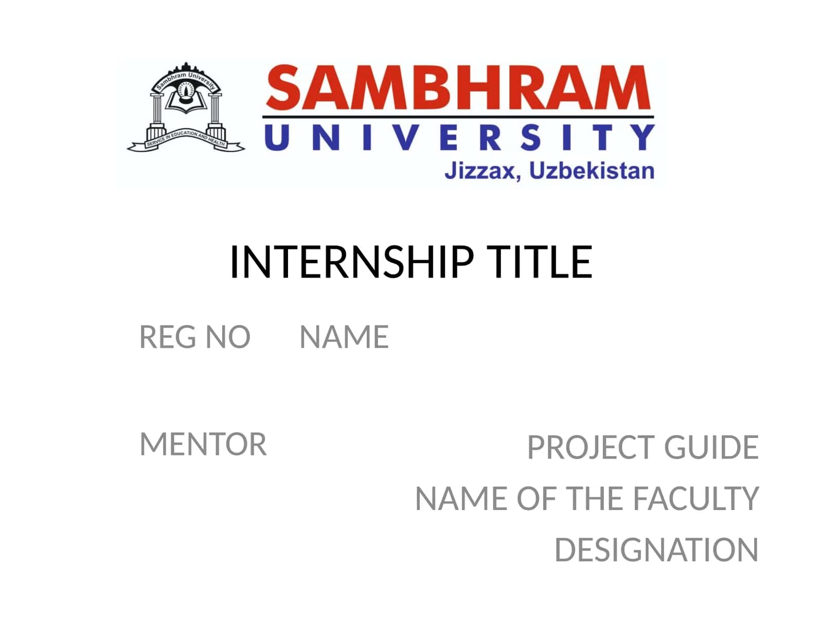 INTERNSHIP TITLE 1