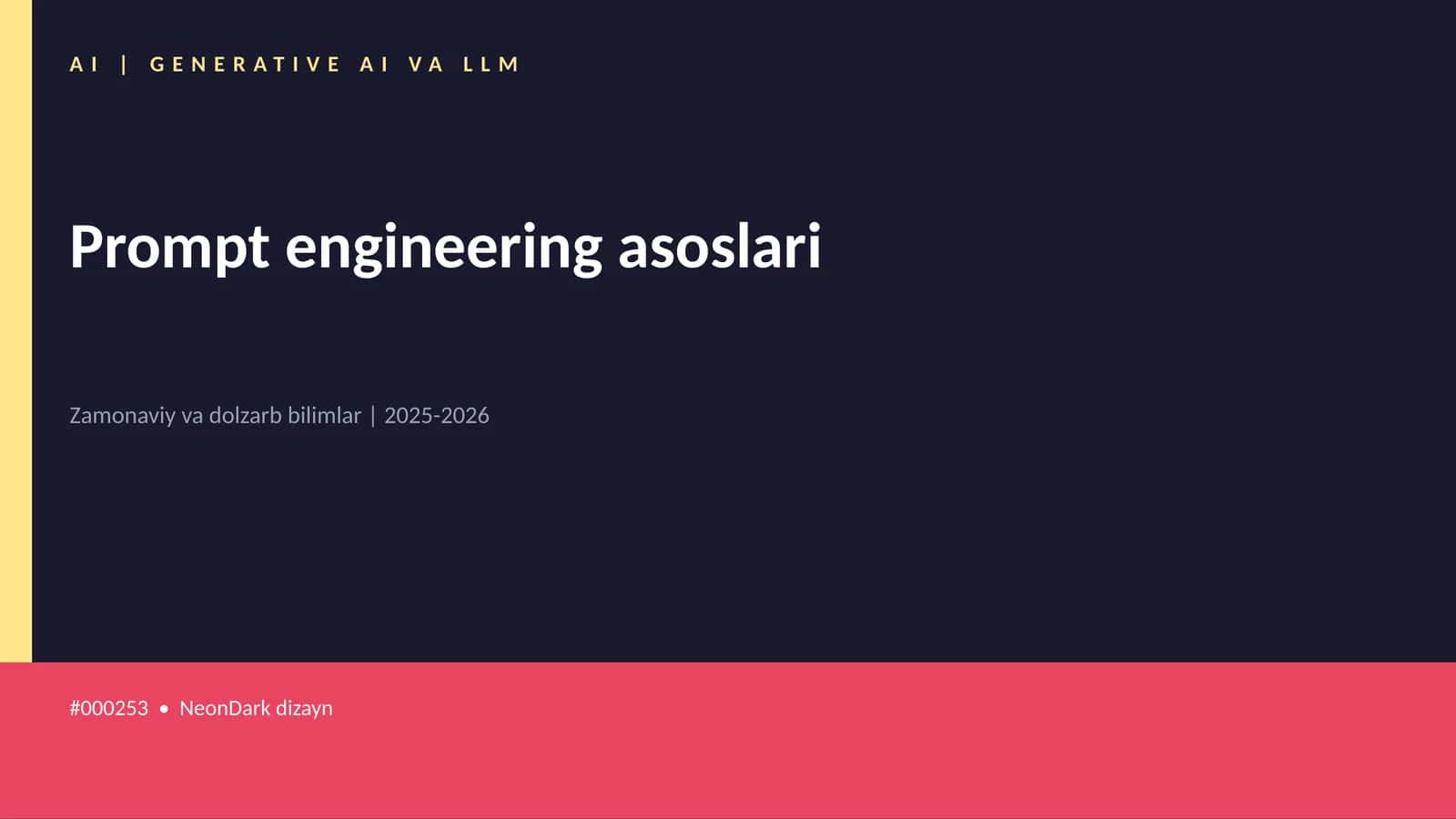 Prompt engineering asoslari 1