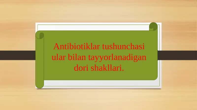 Antibiotiklar 1