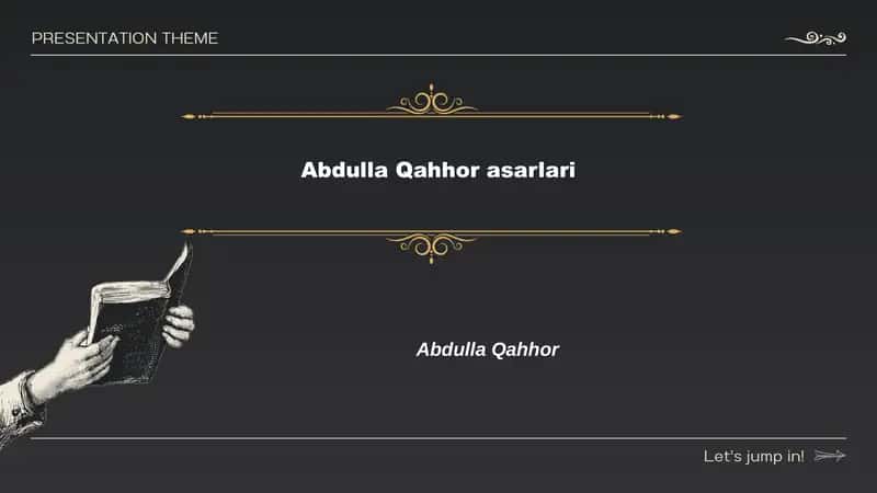Abdulla Qahhor asarlari 1