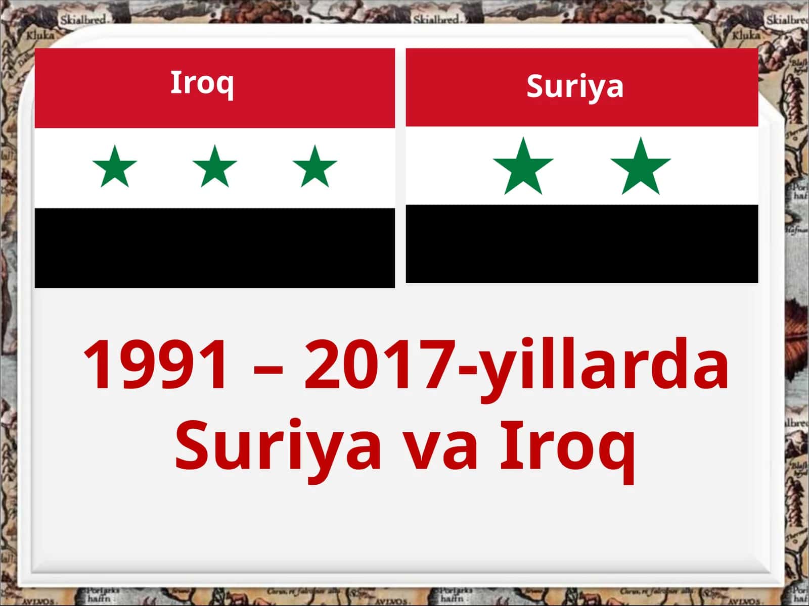 1991 – 2017-yillarda Suriya va Iroq 1