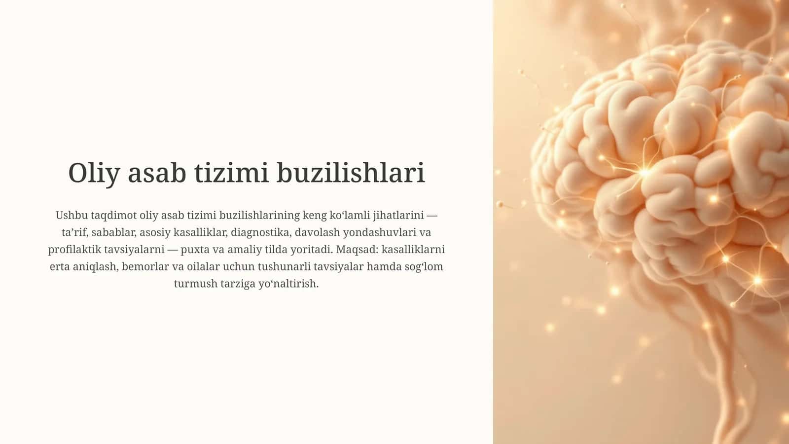 Oliy asab tizimi buzilishlari 1