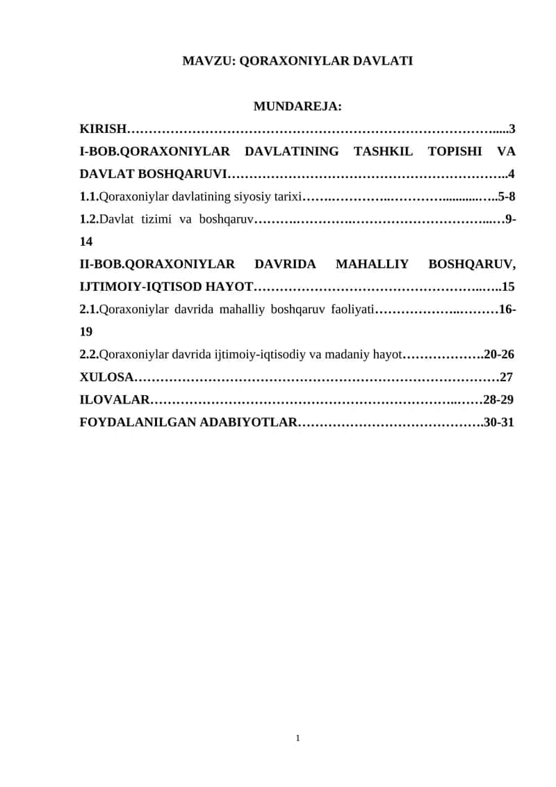 QORAXONIYLAR DAVLATI 1