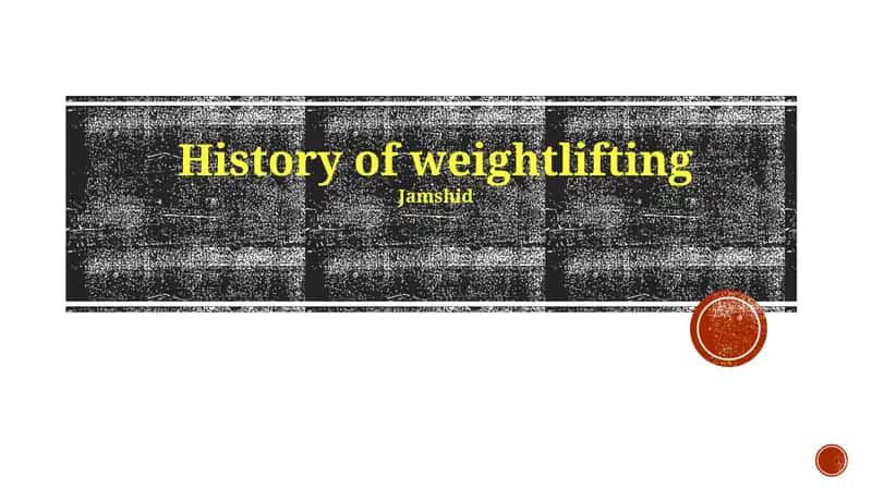 History of weightlifting 1