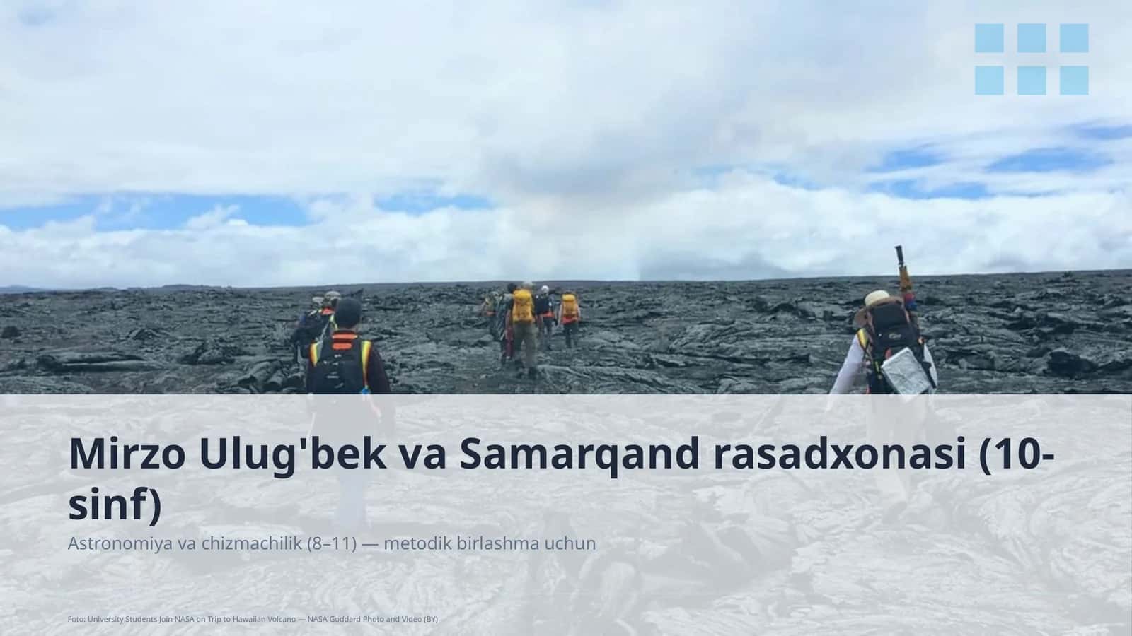 Mirzo Ulug'bek va Samarqand rasadxonasi (10-sinf) 1