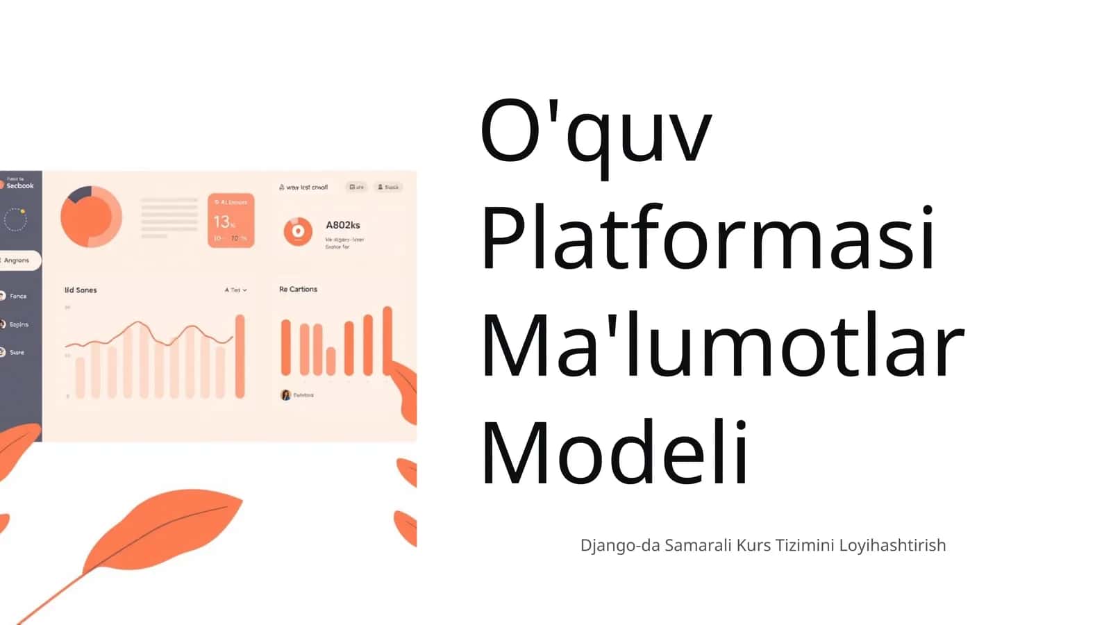 O'quv Platformasi Ma'lumotlar Modeli 1