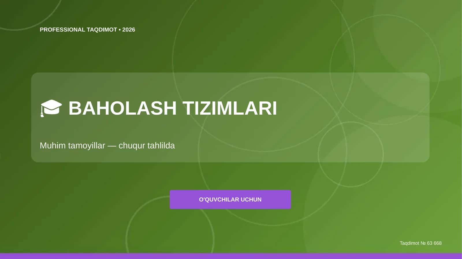 PROFESSIONAL TAQDIMOT • 2026 1