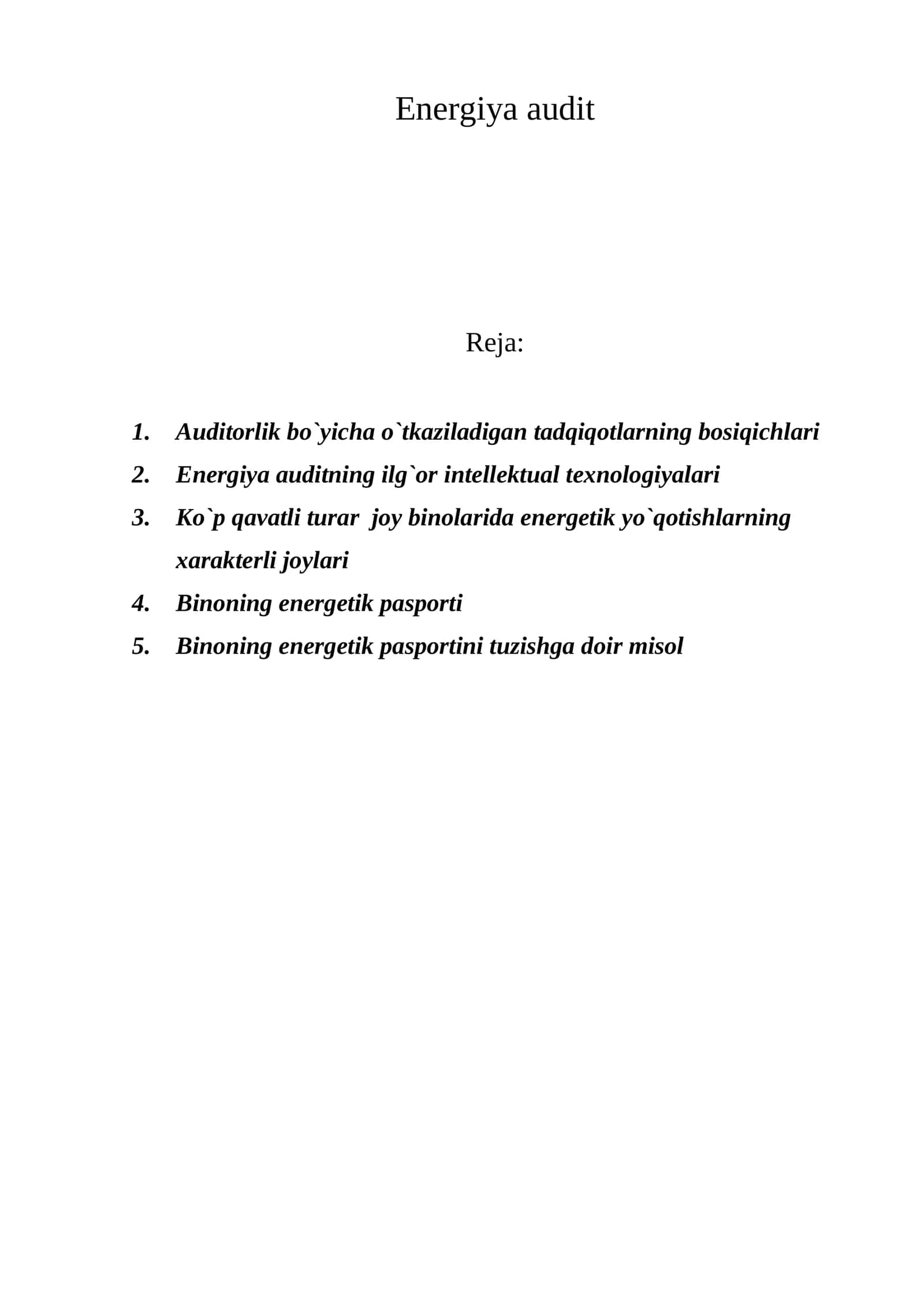 Energiya audit 1