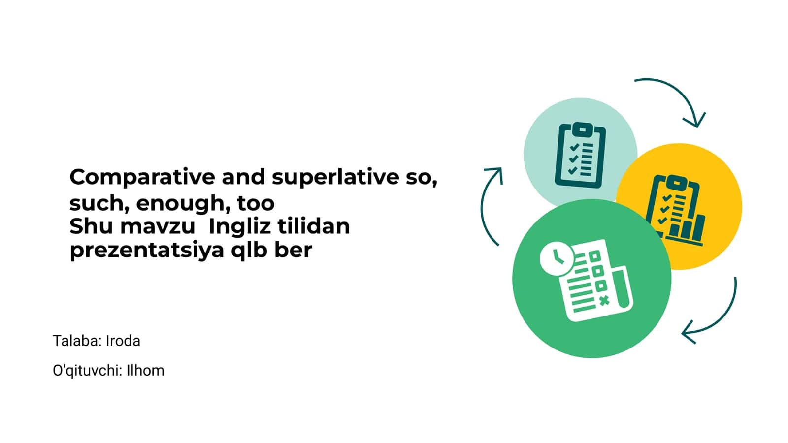 Comparative and superlative so, such, enough, too 1